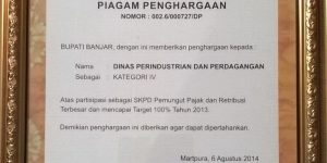 Lagi, Dinas Perindag Mencapai Target lebih 100 %