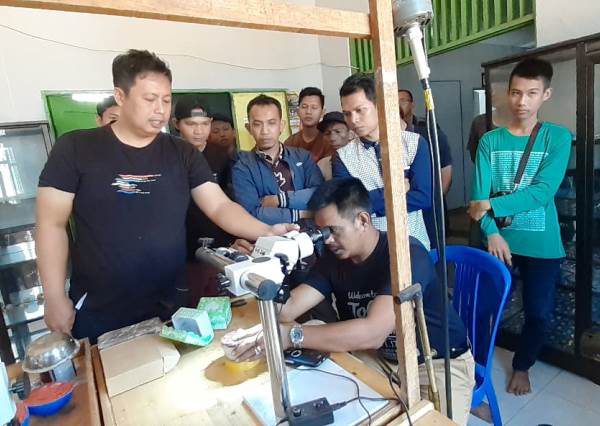 PELATIHAN CASTING PERHIASAN WORKSHOP PPBP DISPERINDAG KABUPATEN BANJAR