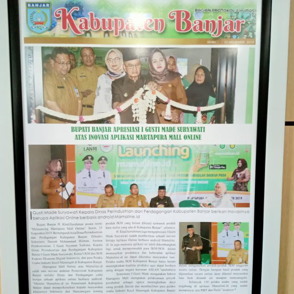 Wadahi Pengusaha Kecil Menengah, Disperindag Luncurkan Mamaline.id