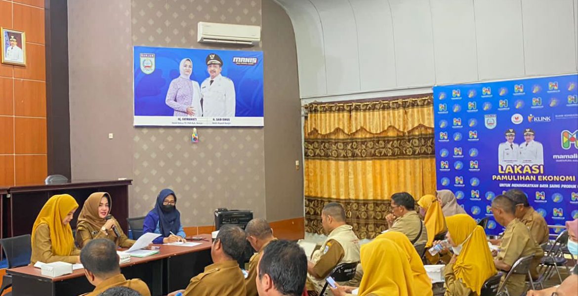Persiapan Dilaksanakannya Pasar Murah, DKUMPP bersama PKK Banjar Gelar Rakor