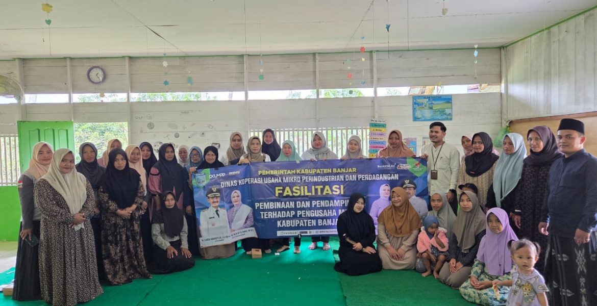 DKUMPP Banjar Lakukan Pembinaan UMKM Sambung Makmur bersama Pegadaian dan BPJS Ketenagakerjaan