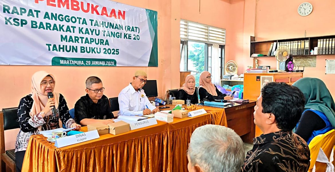 RAT Ke-20 KSP Barakat Kayu Tangi Martapura Sukses Digelar, Pengurus Lama Kembali Terpilih