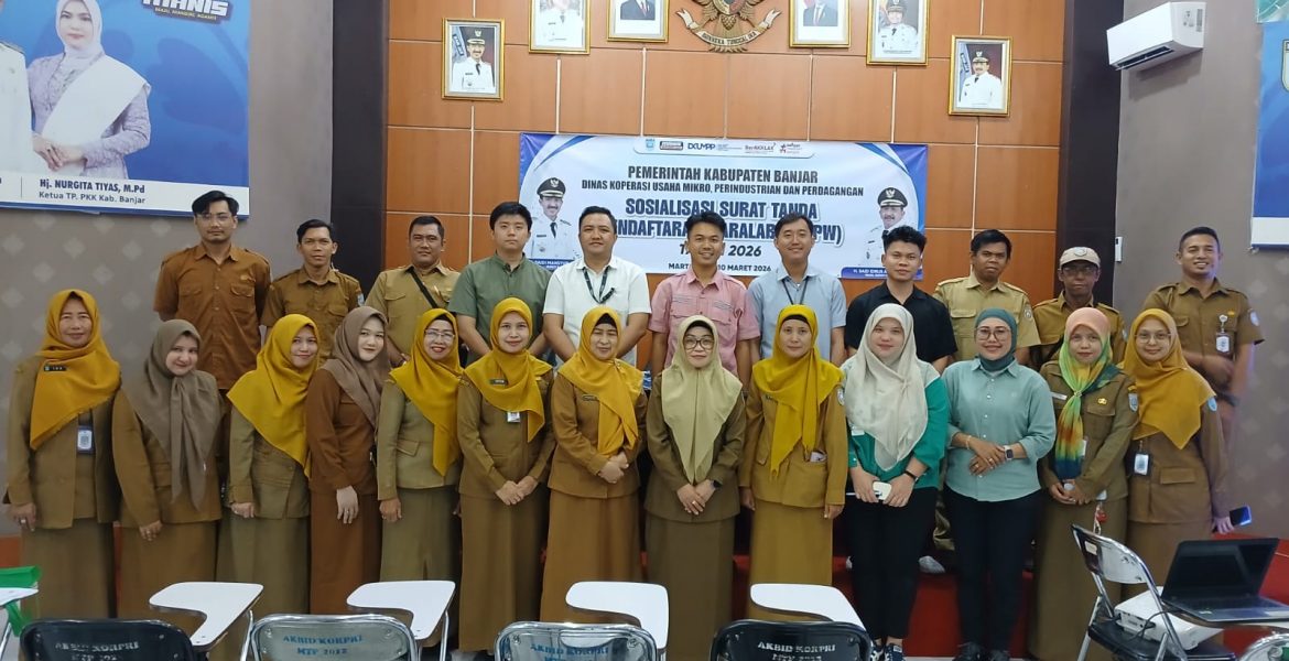 Tingkatkan Tertib Administrasi, DKUMPP Banjar Sosialisasikan STPW bagi Pelaku Usaha Waralaba