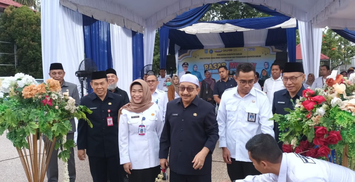 DKUMPP Gelar Pasar Murah di Halaman Bupati Banjar