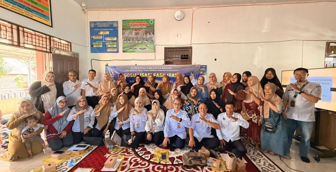 DKUMPP Banjar Sosialisasikan dan Fasilitasi Pembuatan NIB bagi Pengusaha Mikro di Mandiangin Timur