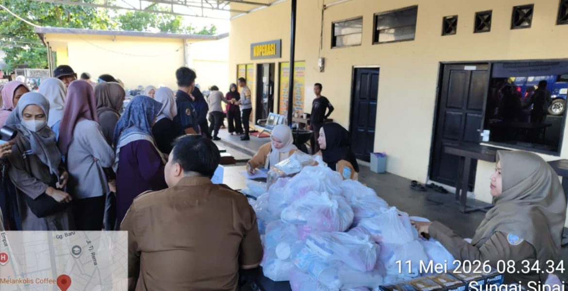 Polres Banjar dan DKUMPP Gelar Gerakan Pangan Murah, Ringankan Beban Masyarakat