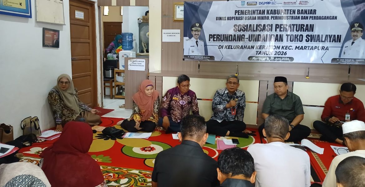 DKUMPP Banjar Sosialisasikan Regulasi Toko Swalayan kepada Masyarakat Keraton