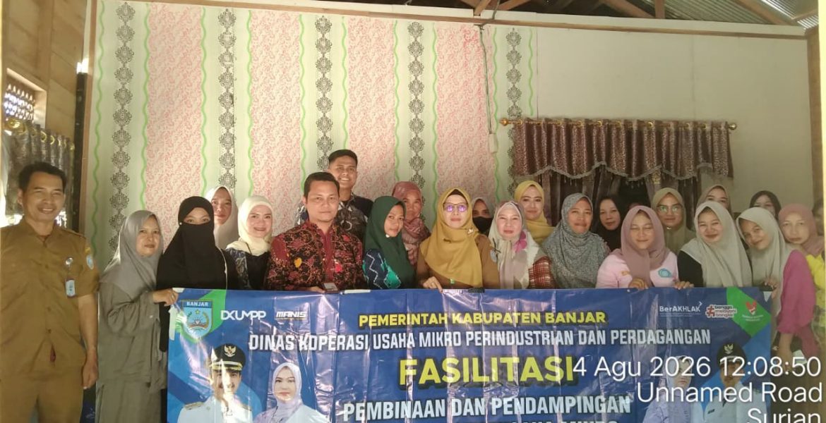 DKUMPP Banjar Lakukan Pembinaan dan Pendampingan UMKM Inklusif Cintapuri Darussalam
