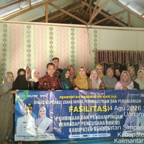 DKUMPP Banjar Lakukan Pembinaan dan Pendampingan UMKM Inklusif Cintapuri Darussalam