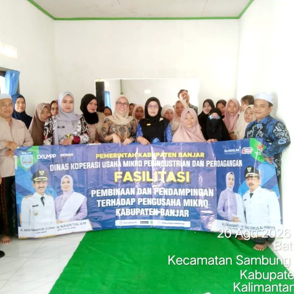 DKUMPP Banjar Lakukan Pembinaan dan Pendampingan UMKM Inklusif Sambung Makmur