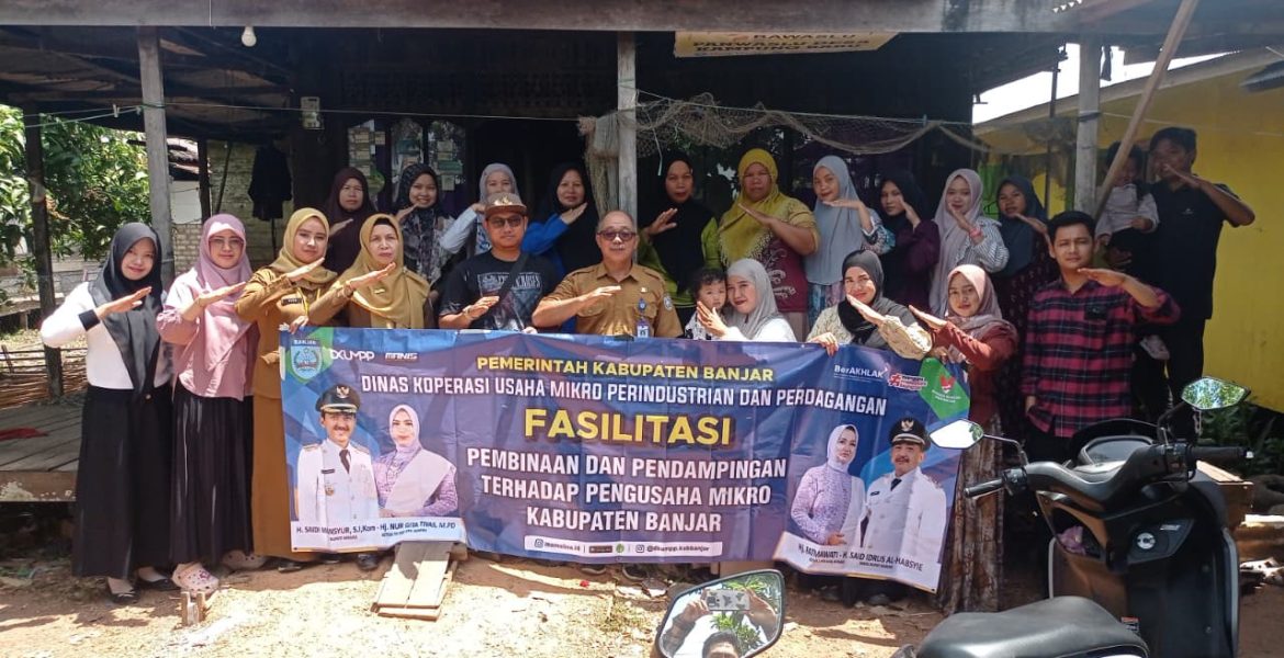 DKUMPP Banjar Lakukan Pembinaan dan Pendampingan UMKM Inklusif Beruntung Baru
