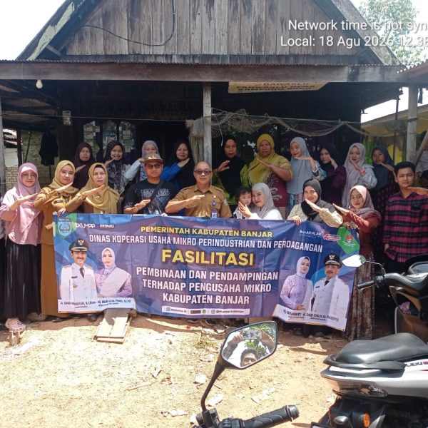 DKUMPP Banjar Lakukan Pembinaan dan Pendampingan UMKM Inklusif Beruntung Baru