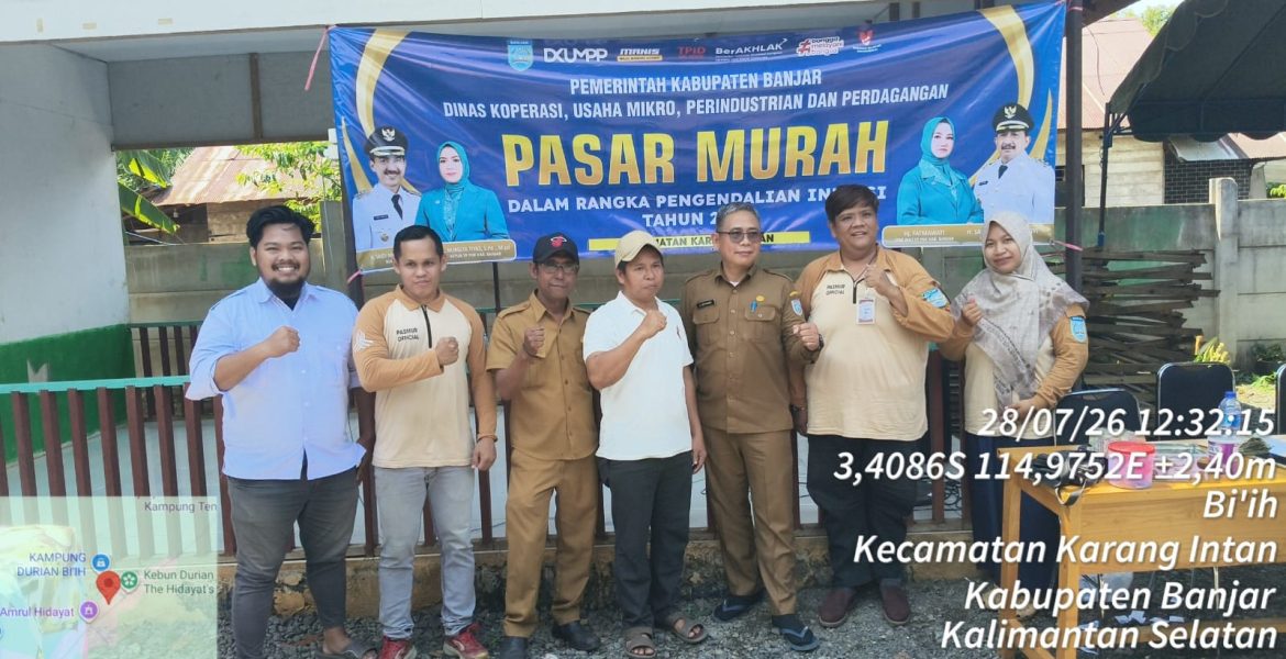 Kendalikan Inflasi, Pemkab Banjar Gelar Pasar Murah di Dua Kecamatan