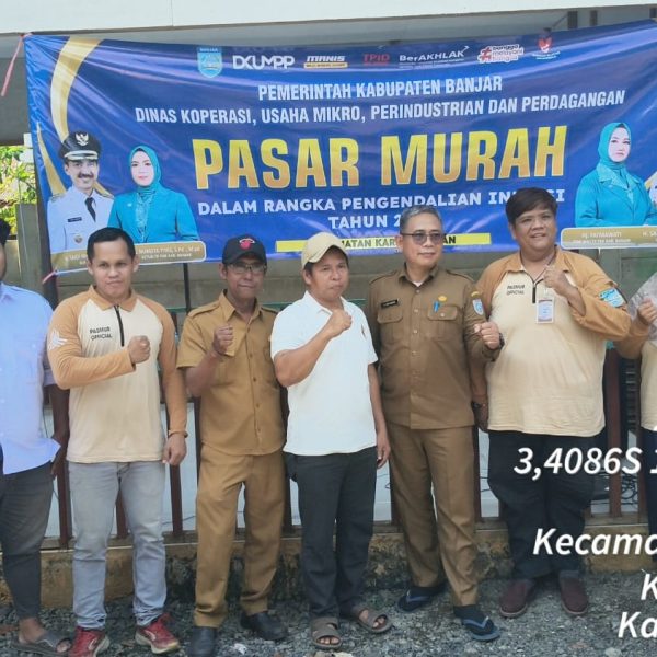 Kendalikan Inflasi, Pemkab Banjar Gelar Pasar Murah di Dua Kecamatan