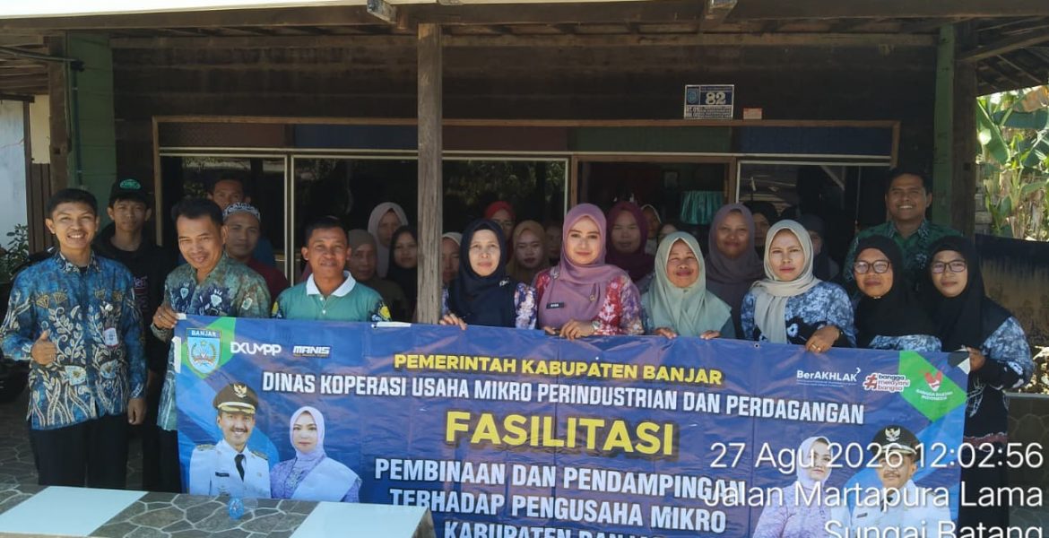 DKUMPP Banjar Lakukan Pembinaan dan Pendampingan UMKM Inklusif Martapura Barat