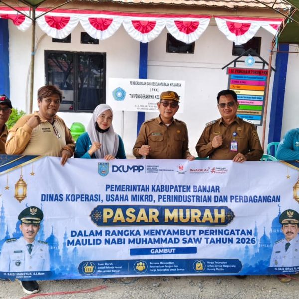 Pasar Murah Hari Ke-9 Digelar di Kelurahan Gambut